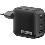 Sitecom 100W GaN Power Delivery, Chargeur Noir