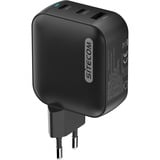 Sitecom 100W GaN Power Delivery chargeur Noir, 2x USB-C, 1x USB-A
