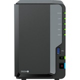 Synology DS224+ avec 2 disques durs Seagate Ironwolf de 4 To, NAS Noir, 2x LAN, 2x USB-A 3.2 (5 Gbit/s)