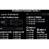 Wera Kraftform Kompakt Turbo 1, Clés mixtes à cliquet Noir/Vert