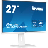 iiyama ProLite XUB2797QSN-W2 27" Moniteur Blanc, 2x DisplayPort, 1x HDMI, 2x USB-C, 2x USB-A, 1x RJ-45
