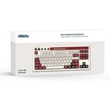 8BitDo clavier gaming Beige/Rouge, Layout États-Unis, Kailh Box White