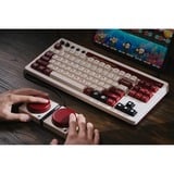 8BitDo clavier gaming Beige/Rouge, Layout États-Unis, Kailh Box White