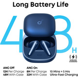 Anker Liberty 5 écouteurs in-ear Bleu, Bluetooth 5.4, Adaptive ANC 3.0, IP55