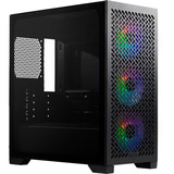 Cooler Master Elite 302 boîtier mini tower Noir | 1x USB-A | 1x USB-C | RGB | Verre Trempé