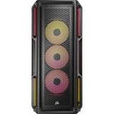 Corsair 5000T LX RGB boîtier midi tower Noir | 4x USB-A | 1x USB-C | RGB | Verre Trempé