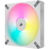 Corsair iCUE AF140 RGB ELITE WHITE + Lighting Node CORE, Ventilateur de boîtier Blanc, 2 pièces, connecteur de ventilateur PWM à 4 broches