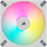 Corsair iCUE AF140 RGB ELITE + Lighting Node CORE ventilateurs de boîtier Blanc, 2 pièces, 140 x 140 x 25 mm, PWM