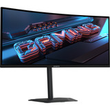 GIGABYTE S34WQCA 34" Moniteur UltraWide gaming incurvé Noir, 1x DisplayPort, 2x HDMI, 120 Hz