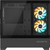 GIGABYTE  boîtier midi tower Noir | 2x USB-A | RGB | Window