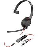 HP Poly Blackwire 5210 Monaural USB-C casque on-ear Noir, PC