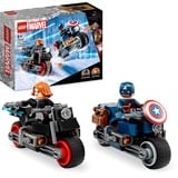 LEGO Marvel - Les motos de Black Widow et de Captain America, Jouets de construction 76260