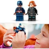 LEGO Marvel - Les motos de Black Widow et de Captain America, Jouets de construction 76260