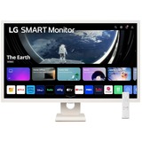 LG 32SR50F-W Moniteur intelligent Full HD IPS avec webOS 31.5"  Blanc, HDMI, WiFi, Bluetooth, Sound, Smart