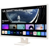LG 32SR50F-W Moniteur intelligent Full HD IPS avec webOS 31.5"  Blanc, HDMI, WiFi, Bluetooth, Sound, Smart