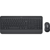 Logitech Signature MK650 Wireless set de bureau Noir, Layout BE (AZERTY), 100%, 4000 dpi