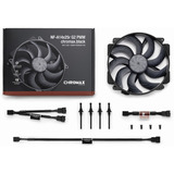 Noctua NF-A14x25r G2 PWM chromax.black, Ventilateur de boîtier PWM à 4 broches