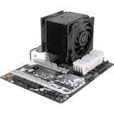 Scythe Mugen 6 Dual Fan Black Edition, Refroidisseur CPU Noir, Connecteur de ventilateur PWM à 4 broches