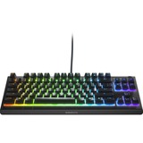 SteelSeries Apex 3 TKL RGB clavier gaming Noir, Layout US (QWERTY), SteelSeries Whisper-Quiet, 80% (TKL)