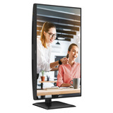 AOC Q27E4CV 27" Moniteur Noir, 1x DisplayPort, 1x HDMI, 1x USB-C, 4x USB-A, 1x RJ-45, 120 Hz