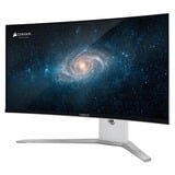 Corsair XENEON 34WQHD240-C QD-OLED 34" Moniteur UltraWide gaming incurvé  Blanc, 2x HDMI, DisplayPort, 4x USB-A, 2x USB-C, 240 Hz