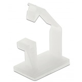 DeLOCK Porte-câble avec clip de verrouillage, Guide-câble Transparent, 10 pièces