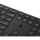 HP 650 set de bureau sans fil Noir, Layout BE (AZERTY), Plunger, 100%, 1200 - 4000 ppp