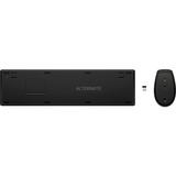 HP Combinaison clavier-souris sans fil 650, set de bureau Noir, Layout BE, Plunger, 1200 - 4000 ppp