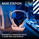 Logitech G Astro A50 LIGHTSPEED sans fil  + station de base (Gen 5) casque gaming over-ear Blanc, Xbox, PS5, OC/Mac,Nintendo Switch, Bluetooth / USB-C