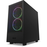 NZXT H5 Flow boîtier midi tower Noir (Mat) | 1x USB-A | 1x USB-C | Verre Trempé