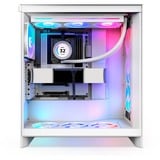 NZXT H7 Flow RGB ( 2024 )  boîtier midi tower Blanc | 2x USB-A | 1x USB-C | RGB | Window