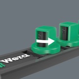 Wera 9607 Cap magnétique B Impaktor 1, Clés mixtes à cliquet Noir/Vert, 10 pièces