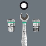Wera 9607 Cap magnétique B Impaktor 1, Clés mixtes à cliquet Noir/Vert, 10 pièces