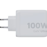 Xtorm 100W GaN² Ultra chargeur Blanc, 2x USB-C, 1x USB-A
