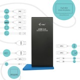 i-tec Station d'accueil USB 3.0/USB-C double HDMI Noir