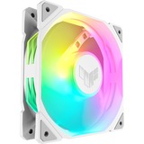 ASUS TUF Gaming TR120 ARGB Pack de ventilateurs inversés, 3 pièces, Ventilateur de boîtier Blanc/transparent