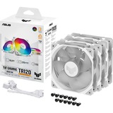 ASUS TUF Gaming TR120 ARGB Reverse ventilateurs de boîtier Blanc, 3 pièces, 120 x 120 x 25 mm, Refroidisseur d'air, 12 cm, 2000 tr/min, Blanc