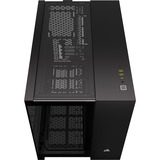 Corsair 2500X boîtier mini tower Noir | 2x USB-A | 1x USB-C | Verre Trempé