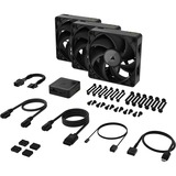 Corsair RX120 MAX Thick, Ventilateur de boîtier Noir, 3 pièces, connecteur de ventilateur PWM à 4 broches