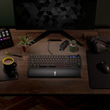 Corsair VANGUARD 96 RGB clavier gaming mécanique Noir, Layout US (QWERTY), Corsair MLX Plasma, 96%, QWERTY US, MLX Plasma, 96%, RGB, hot-swap