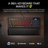 Corsair VANGUARD 96 RGB clavier gaming mécanique Noir, Layout US (QWERTY), Corsair MLX Plasma, 96%, QWERTY US, MLX Plasma, 96%, RGB, hot-swap