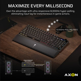 Corsair VANGUARD 96 RGB clavier gaming mécanique Noir, Layout US (QWERTY), Corsair MLX Plasma, 96%, QWERTY US, MLX Plasma, 96%, RGB, hot-swap