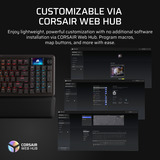 Corsair VANGUARD 96 RGB clavier gaming mécanique Noir, Layout US (QWERTY), Corsair MLX Plasma, 96%, QWERTY US, MLX Plasma, 96%, RGB, hot-swap