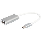 Digitus USB-C 4K HDMI Graphique, Adaptateur Blanc/Argent, 0,2 mètre