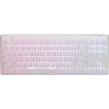 Ducky One 3 RGB TKL clavier gaming mécanique Blanc, Layout BE (AZERTY), Cherry MX RGB Brown, 80% (TKL)