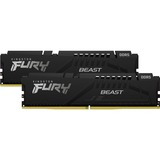 Kingston FURY Beast 64 Go DDR5-5600 (2x 32 Go) mémoire vive Noir, KF556C40BBK2-64, XMP 3.0
