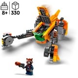 LEGO Marvel - Le vaisseau de Baby Rocket, Jouets de construction 