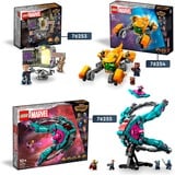 LEGO Marvel - Le vaisseau de Baby Rocket, Jouets de construction 