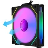 Lian Li UNI FAN SL-INFINITY 140 Reverse Blade ventilateur de boîtier RGB  Noir, 140 x 142 x 25 mm, PWM