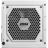 MSI MAG A850GL PCIE5 BLANC alimentation  modulaire 850 watt Blanc, 1x 12V-2x6, 4x PCIe